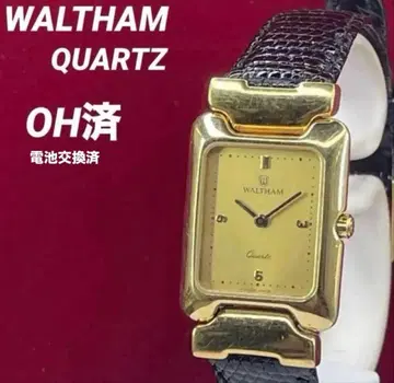 OH 완료/배터리 교환 완료 WALTHAM 월쌈 스퀘어 골드 쿼츠