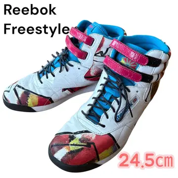[컨디션 최상] Reebok 프리스타일 그래피티 스니커즈 24.5cm