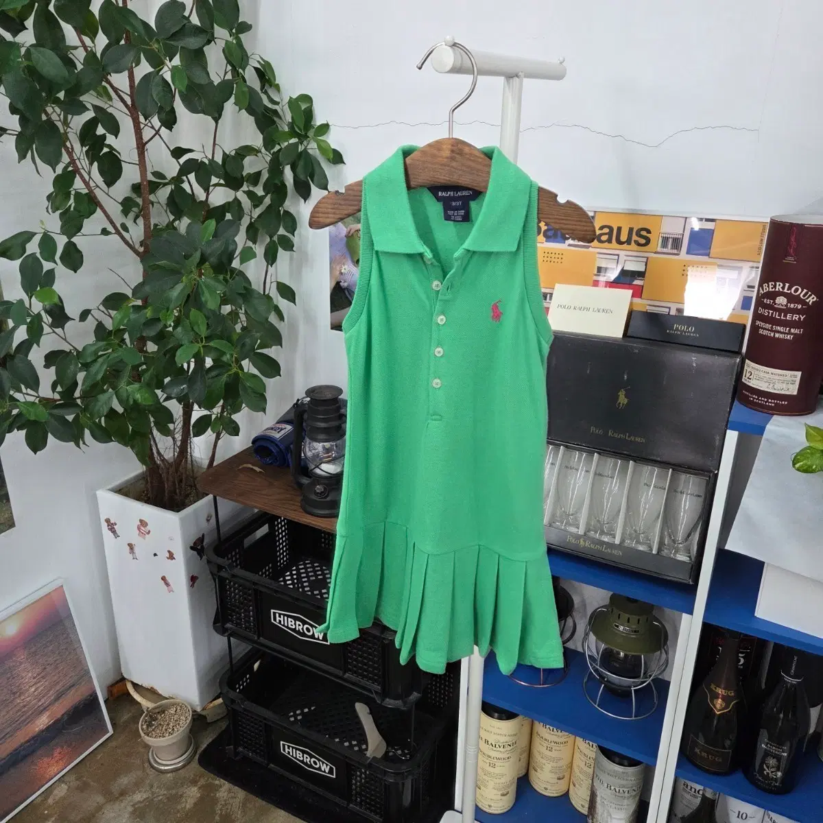 폴로랄프로렌 여아 피케 칼라 슬리브리스 원피스 새상품 3