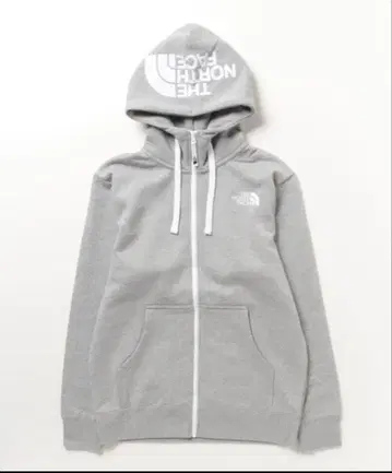 THE NORTH FACE 풀 집업 후드티 그레이