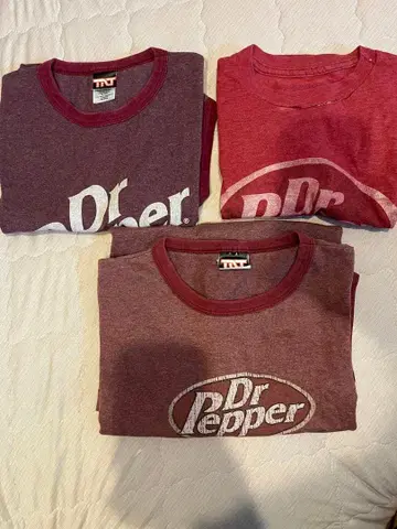 닥터페퍼 Dr.pepper 티셔츠 3장 묶음 판매 구제 의류