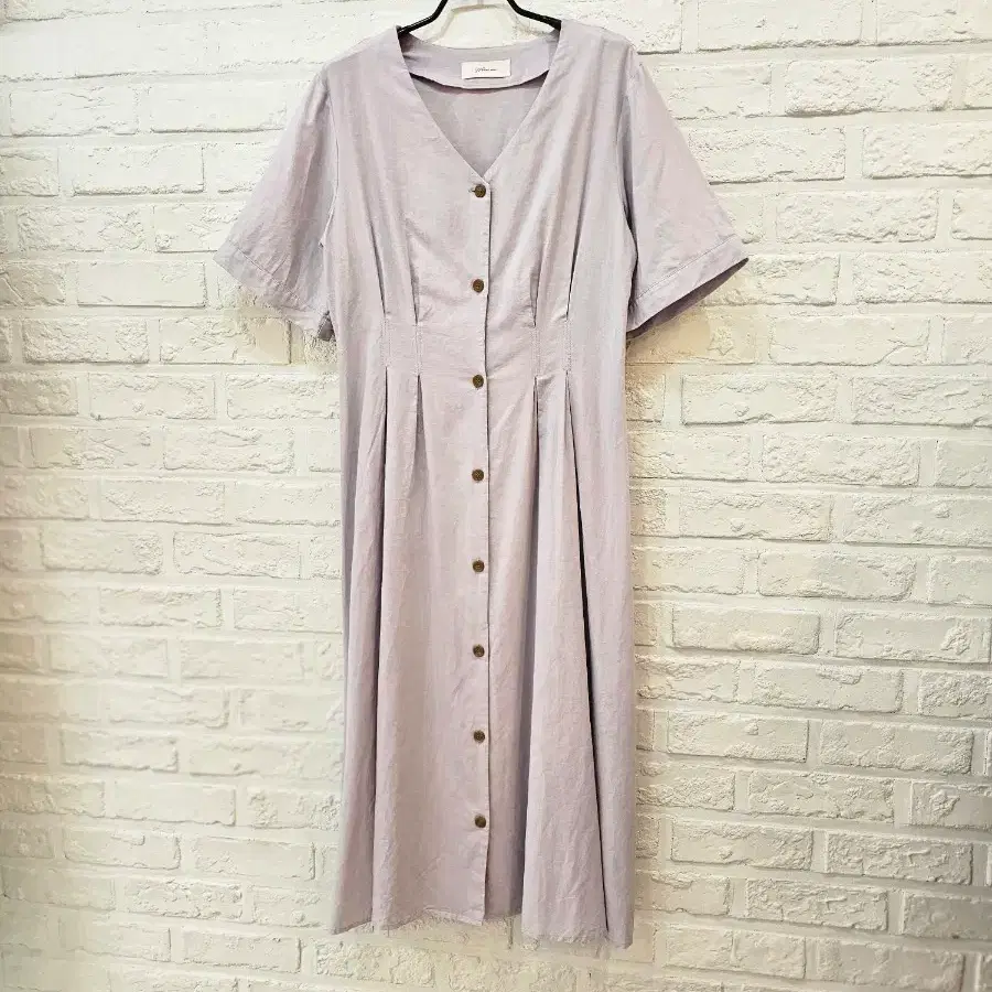 Wears inc 연보라.린넨.혼방 원피스