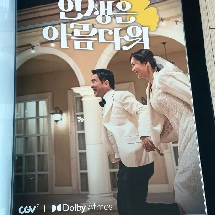 [2022초희귀한정판]영화 류승룡 염정아 인생은아름다워 돌비 포스터(A3