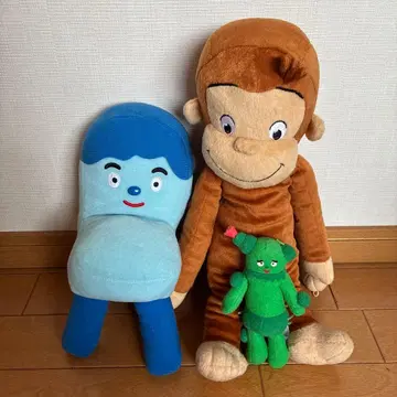 코시 꼬마 원숭이 조지 봉제 인형 3종 세트