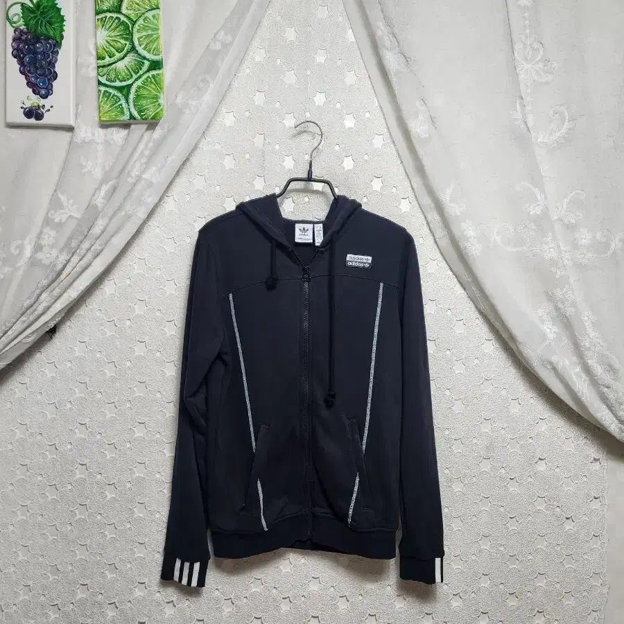 아디다스 면후드집업 여성100