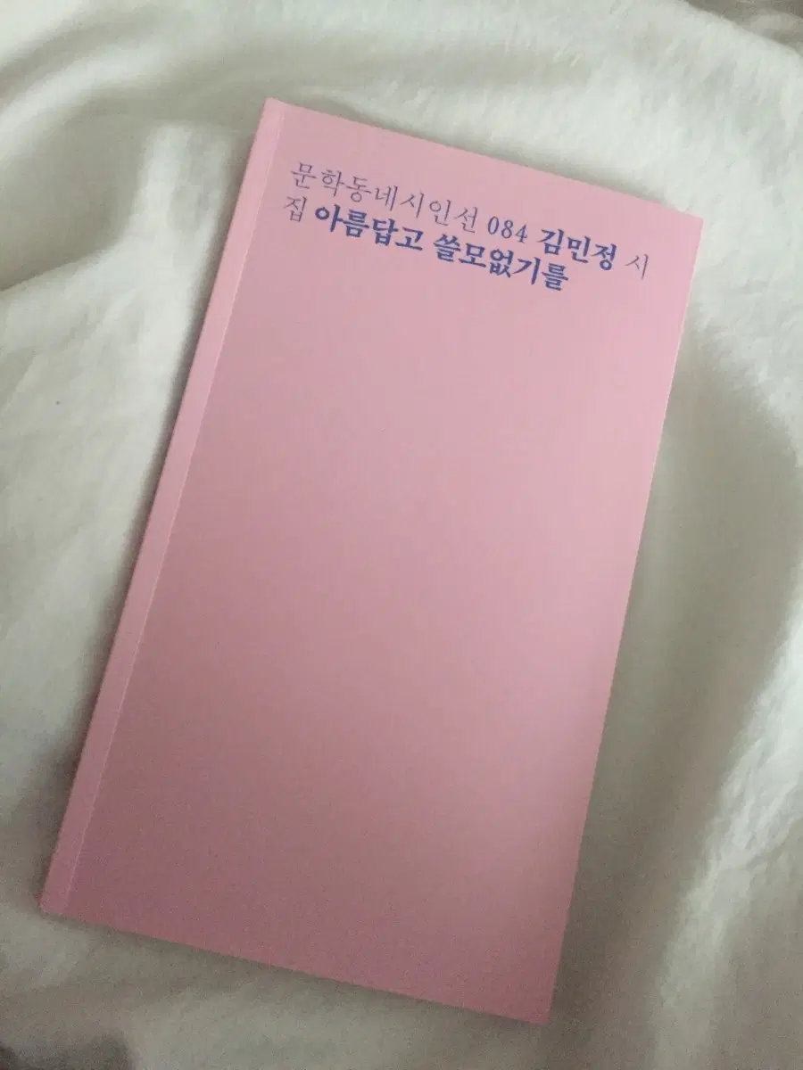 아름답고 쓸모없기를 시집 - 문학동네 시인선 084 김민정 시집 도서 책