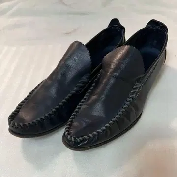 [ 이탈리아제 ] 어라운드 더 슈즈 로퍼 41 ( 약 26cm ) 네이비