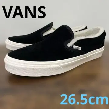 반스 클래식 슬립온 26.5cm 블랙 보아 스웨이드