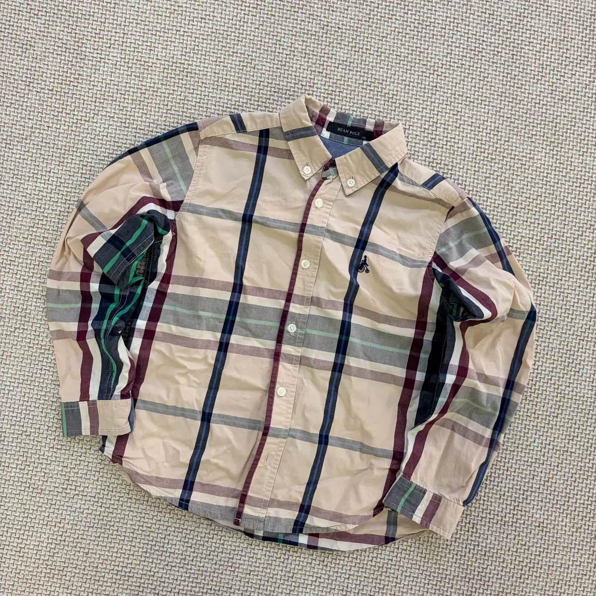 130 빈폴 키즈 체크 셔츠 0708D2