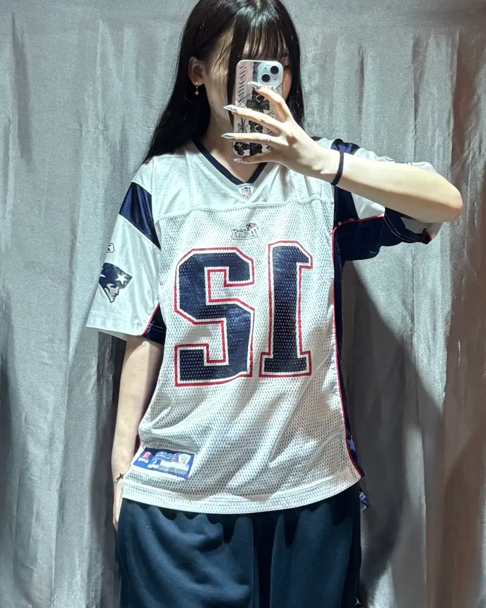 L NFL BRADY 12 화이트 유니폼 하프 져지