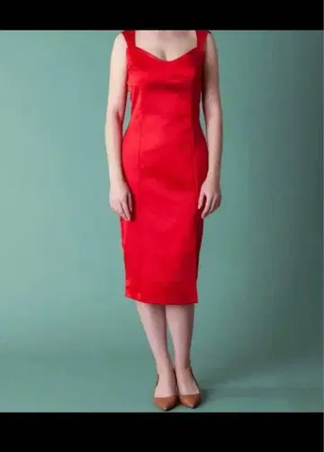 ZARA WOMAN 레드 슬리브리스 원피스 S 사이즈