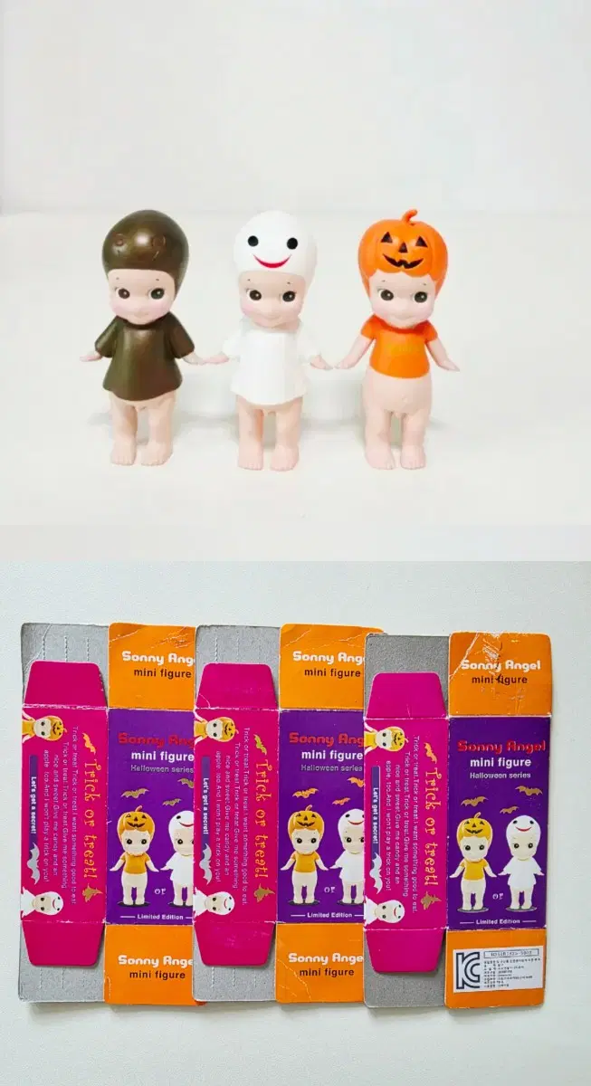 소박스포함>소니엔젤 2007 할로윈 시크릿 유령 호박 3종/소니엔젤 오리지널