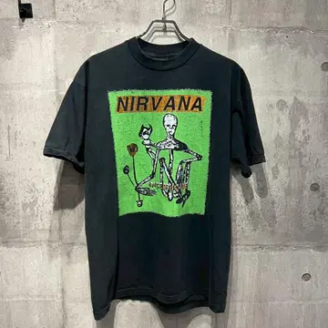NIRVANA INCESTICIDE 티셔츠 USA제 L 블랙