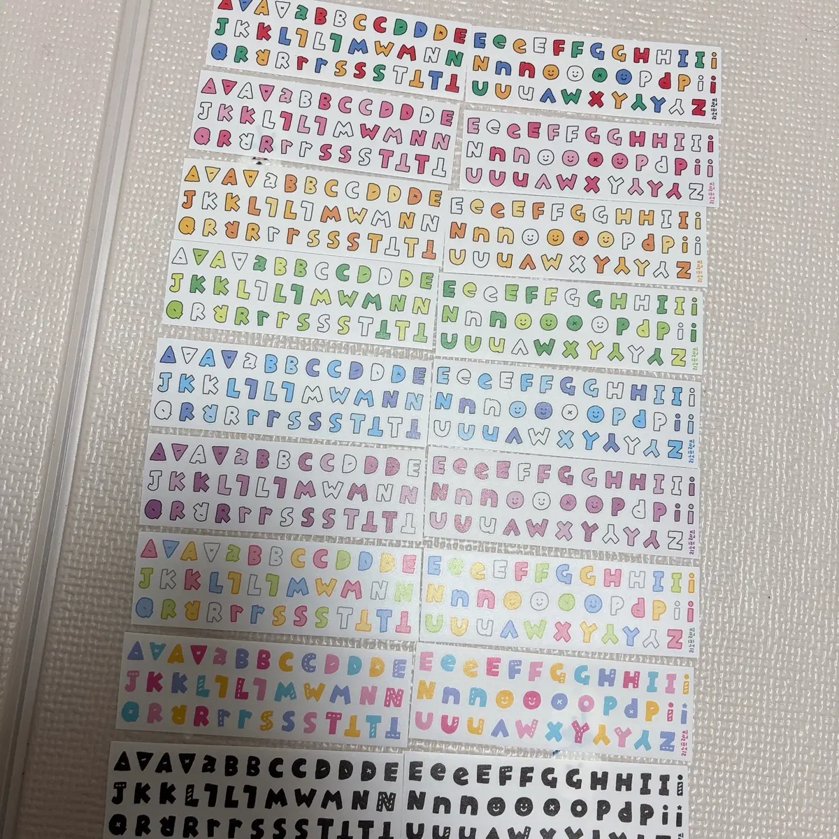 리노프렌즈 블럭알파벳 키스컷