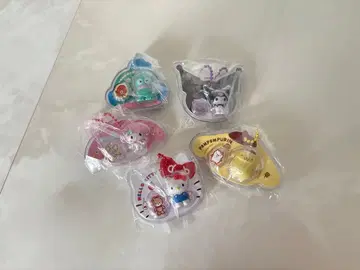 새상품 산리오 캐릭터즈 패키지 참&초코볼로 5종