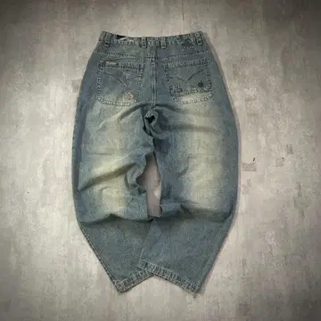 D750 초극태 W38 RJC 데님 팬츠 오니 페이드 y2k B계 배기