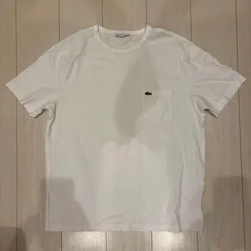 LACOSTE 라코스테 포켓 T셔츠 화이트