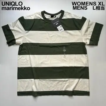 미사용 새상품 UNIQLO marimekko 보더 T셔츠 XL 마리메꼬