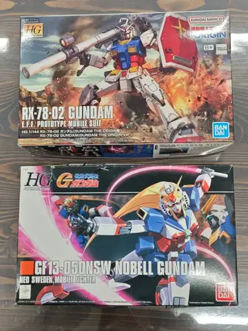 HG 건담 프라모델 RX-78-02 더 오리진 노벨 건담 세트