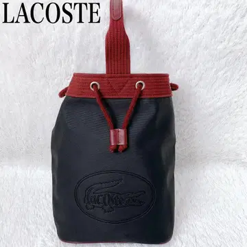 레어 LACOSTE 라코스테 복조리 원 숄더백 블랙 보르도