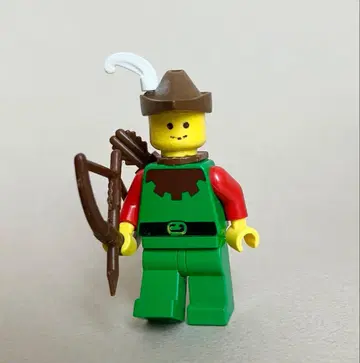 [ LEGO ] 레고 숲의 사람 미니 피규어 활 깃털 장식 올드 레고