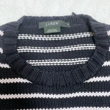 J.CREW 보더 니트 네이비 코튼 S 사이즈