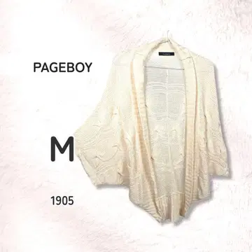 PAGE BOY 페이지 보이 가디건 M 린넨 혼방 돌먼 봄/여름 겉옷