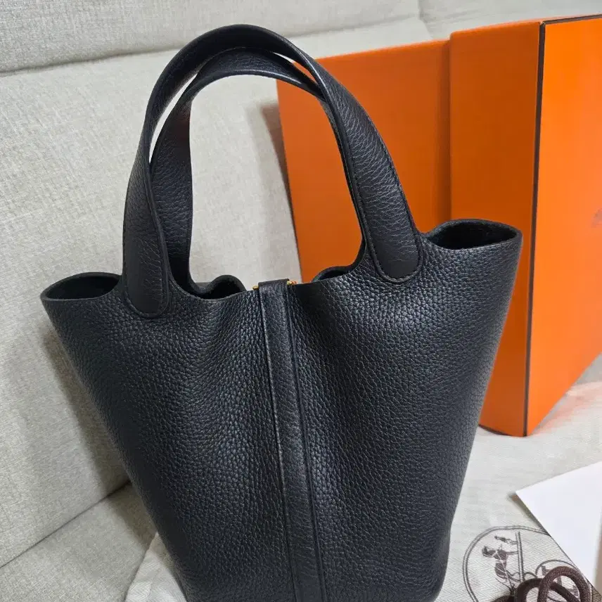 에르메스 피코탄 18 블랙 금장 사진 2