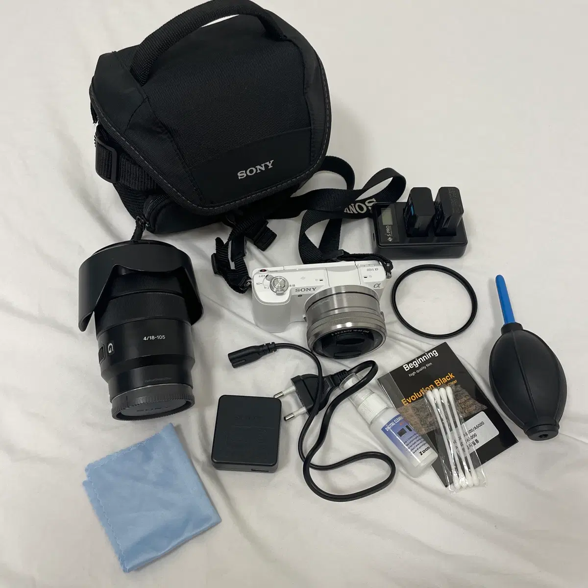 [일괄판매] 소니 A5100 미러리스 카메라 + E PZ 18-105mm