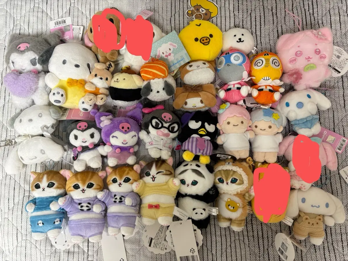 산리오 케로로 모프샌드 인형 키링 모음