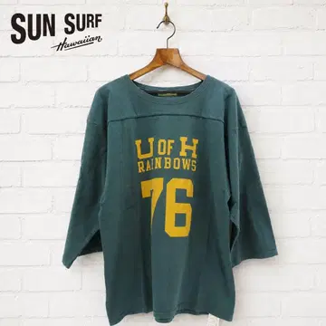 [ 미사용 ] SUN SURF 풋볼T 7부 소매 XL