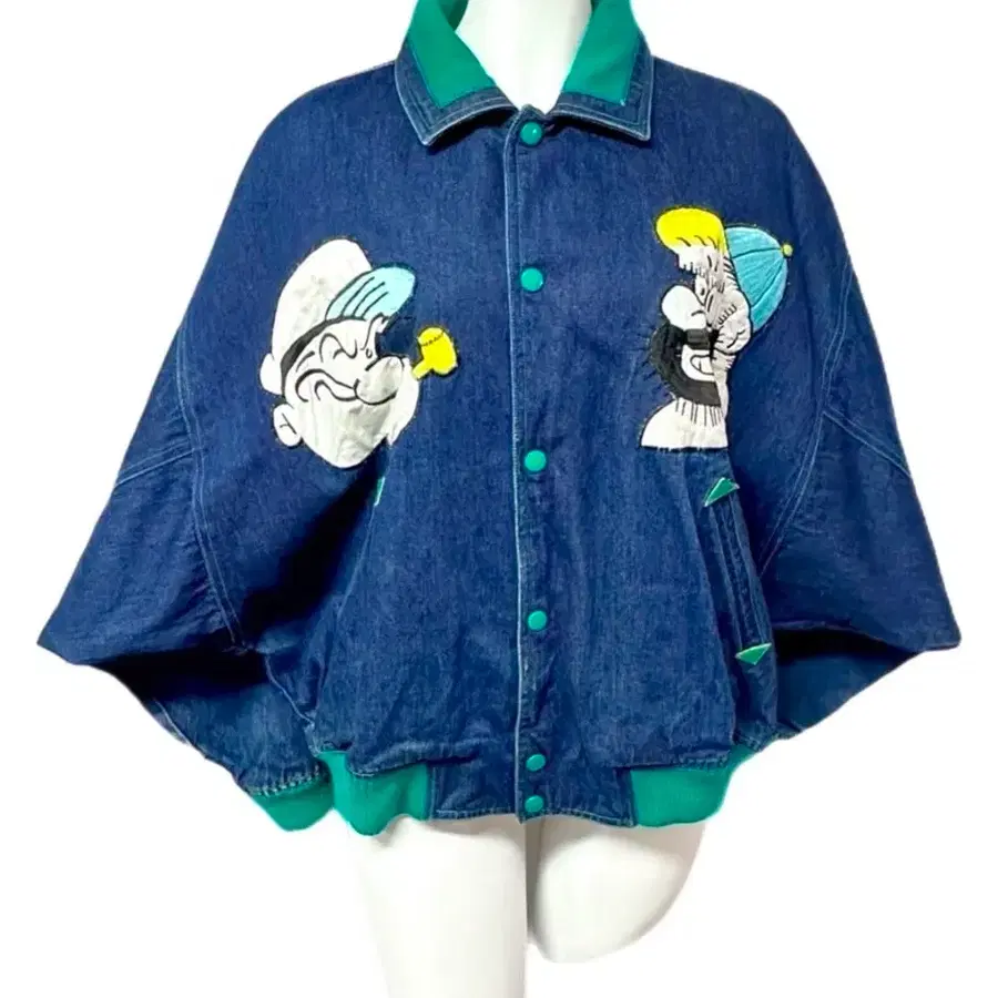 80's KING FEATURES SYNDICATE 뽀빠이 데님 자켓