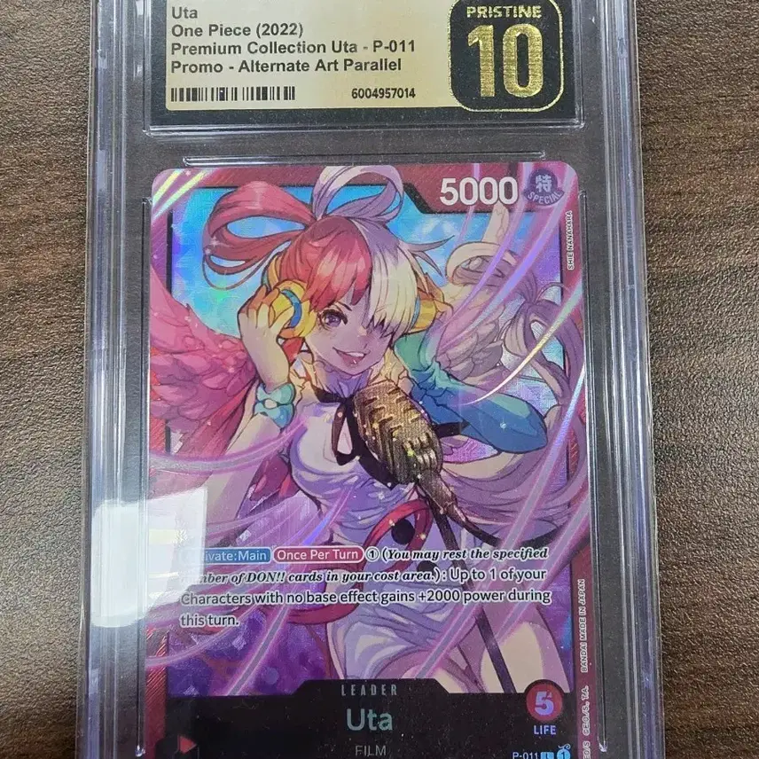 원피스 등급카드 우타 프로모 북미 CGC10 프리스틴 (PSA10)