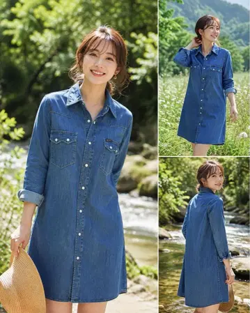 Lee 데님 셔츠 긴팔 웨스턴 셔츠 S 사이즈