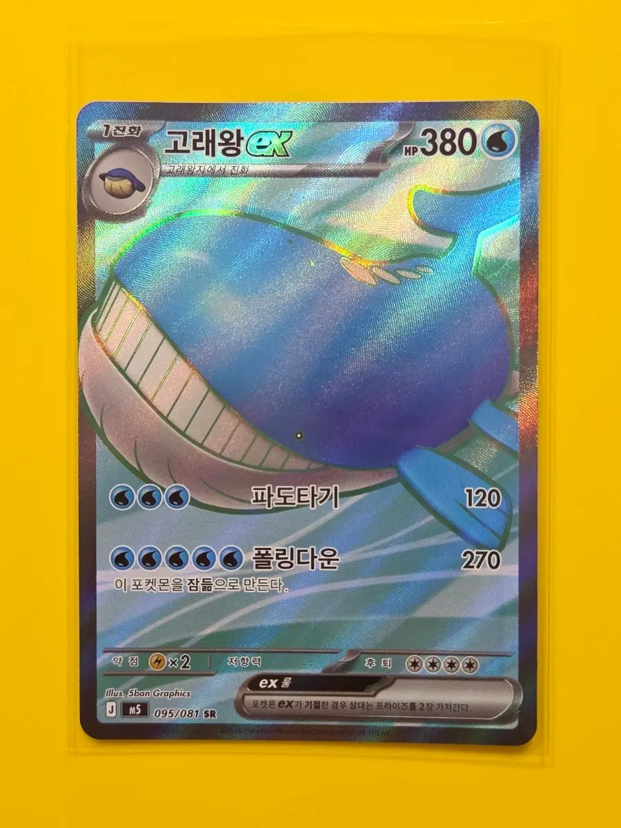 포켓몬카드 고래왕 EX SR