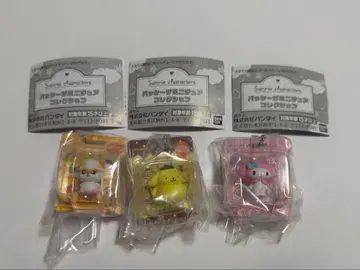 산리오 패키지 미니어처 컬렉션 3종 세트
