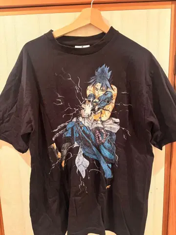 NARUTO 사스케 T셔츠 블랙