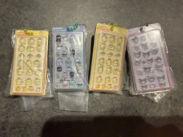 산리오 모자 꽁지 드롭 씰 가챠
