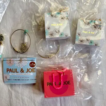 새상품! PAUL & JOE 쇼핑백 마스코트 참 컬렉션 3개 세트