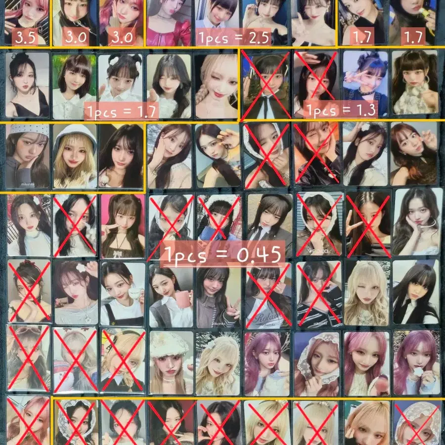 아이브 미공포 앨포 포토카드 포카 판매해요! 유진가을레이 원영리즈이서2