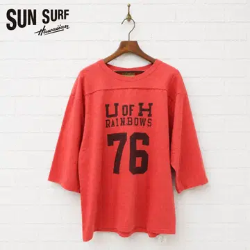 [ 미사용 ] SUN SURF 7부 소매 풋볼 T L