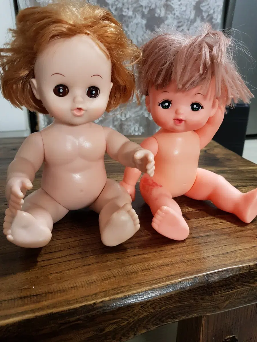 빈티지 인형 2개 세트