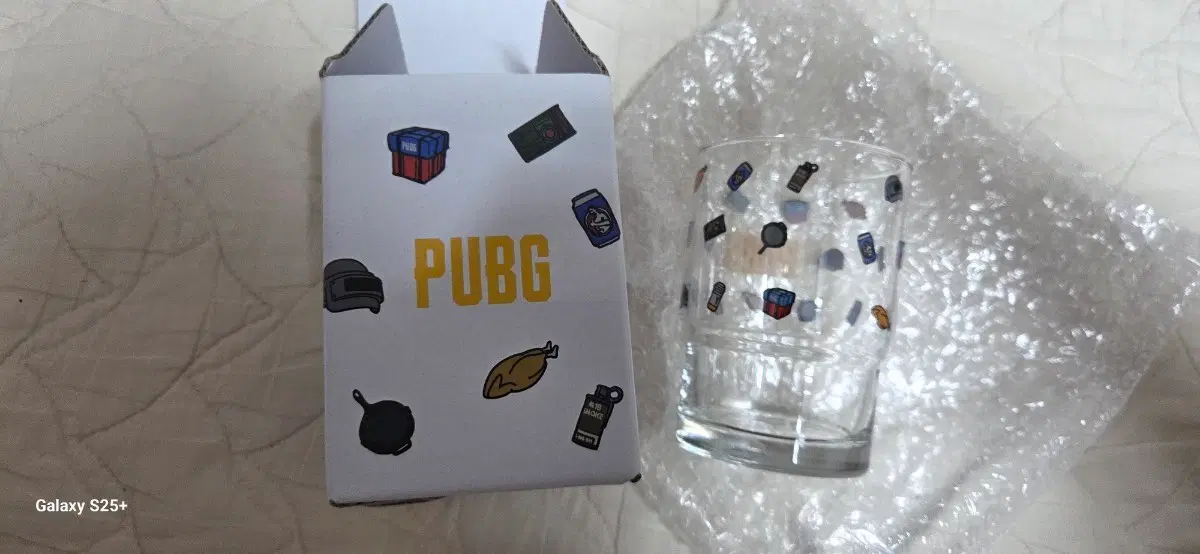 PUBG 게임 굿즈 유리컵