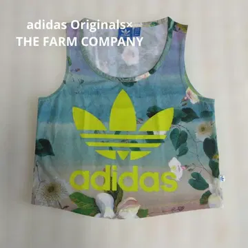 [ adidas ] 콜라보 탱크탑 보태니컬 무늬 M