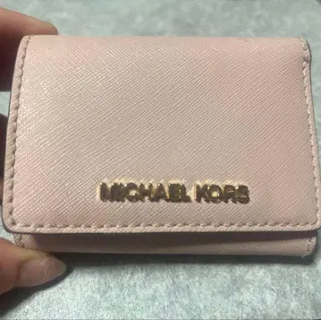 MICHAEL KORS 3단 폴더형 지갑 핑크