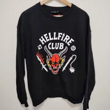 M 사이즈 기묘한 이야기 H&M 헬파이어 클럽 맨투맨