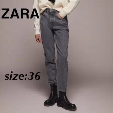 ZARA 자라 데님 팬츠 맘핏 데님 청바지 청바지 데님