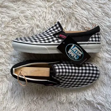 레어 90s VANS 슬립온 깅엄 체크 USA 직후 26cm