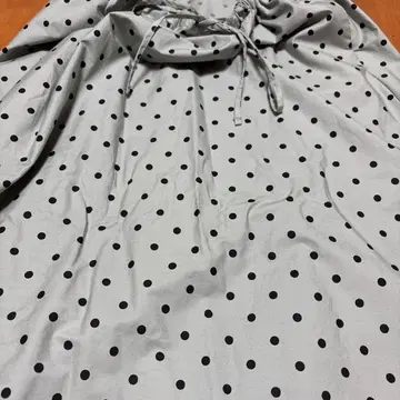ZARA 도트 무늬 롱 플레어 스커트 코튼 소재