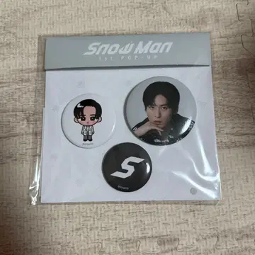 메구로 렌 SnowMan 팝업 캔 배지 세트 (한국)